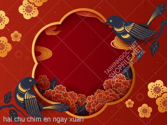 hai chu chim en ngay xuan